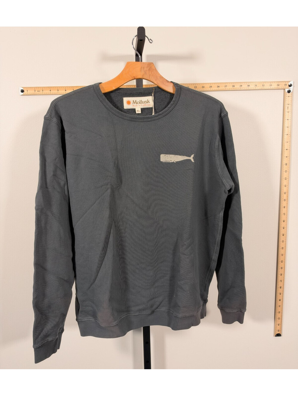 Mollusk California Whale Crewneck Sweatshirt Men's Size L